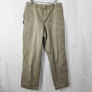 Vintage Columbia Pants Mens 34x30 Beige Khaki Straight Leg Cargo Outdoors Y2K